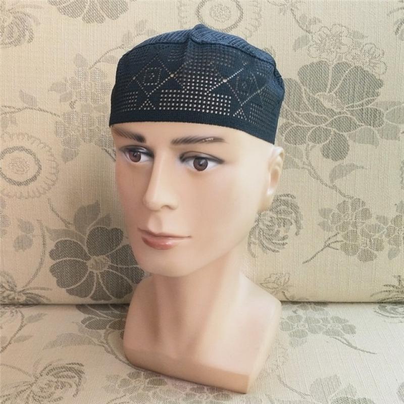 Gorro Beanie Hat Turkish Muslim Men Women Islamic Kufi Taqiya Takke Peci Skull Cap Prayer Saudi Arabia Black White Gray Knit