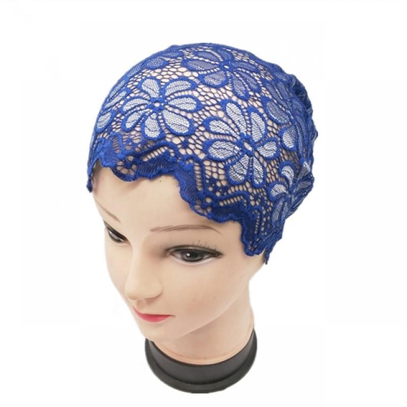 Muslim Underscarf Full Cover Lace Flower Hat Headscarf Turban Islam Wrap Hijab Cap Women Hair Loss Cancer Chemo Beanie Headwear