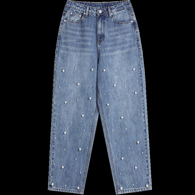 ELFSACK Wide Leg Pants Women 2023 Spring Loose High Waist Daily Trousers