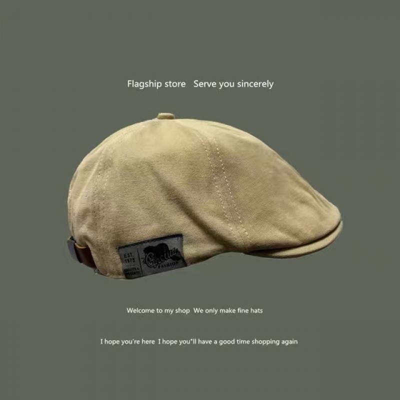 D&T 2023 New Fashion Hat Women Casual Multi-color Korean College Elegant Sunscreen Outdoor Style Versatile Adjustable Beret Cap