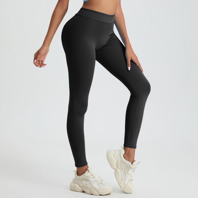 CHRLEISURE Sport Sexy High Waist V Gym Leggings Women Seamless Fitness Coquette Skinny Leggings for Women Push Up Mallas Pants