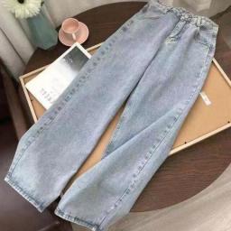 American Skull Weave Hole Jeans Original Men And Women Tide High Street Hip Hop Streetweat Y2K Trousers Mid Waist Jeans Trousers