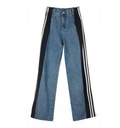 Women  Jeans Women High Waist Splicing Loose Straight Thin Wide Leg Trousers Baggy Vintage Clothes Wide Leg Y2k Boyfriend Cargo