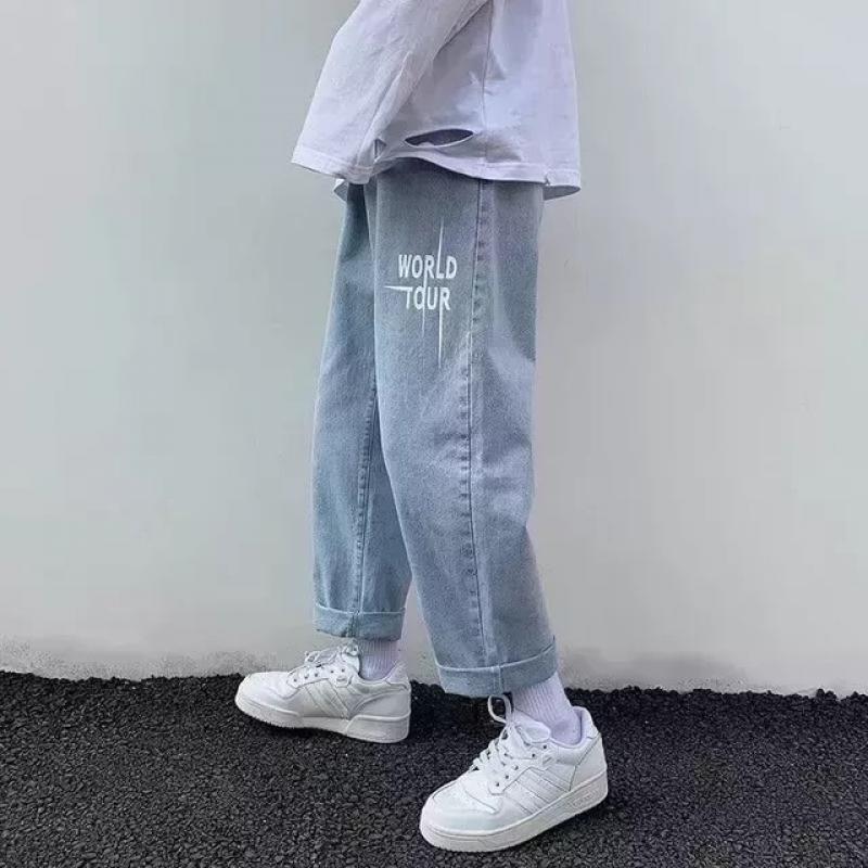Spider Print High Waisted Jeans Woman Street Harajuku Vintage Hip Hop Baggy Jeans Women Clothing Casual Straight Women Jeans