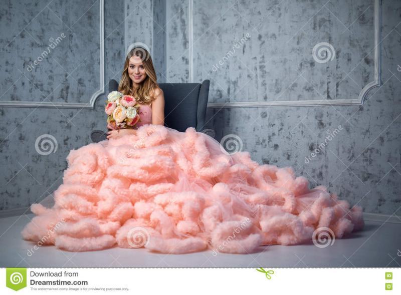 CloverBridal Tulle Bead Waistband Strapless Pleated Pink Long Cloudy Maternity Gowns Swrils Premama Photo Shoot Robe WP9711