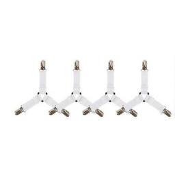4Pcs/lot Bed Sheet Fasteners Holder Gadgets For Bed Sheet Organizer Mattress Cover Clip For Home Elastic Straps Adjustable Clips