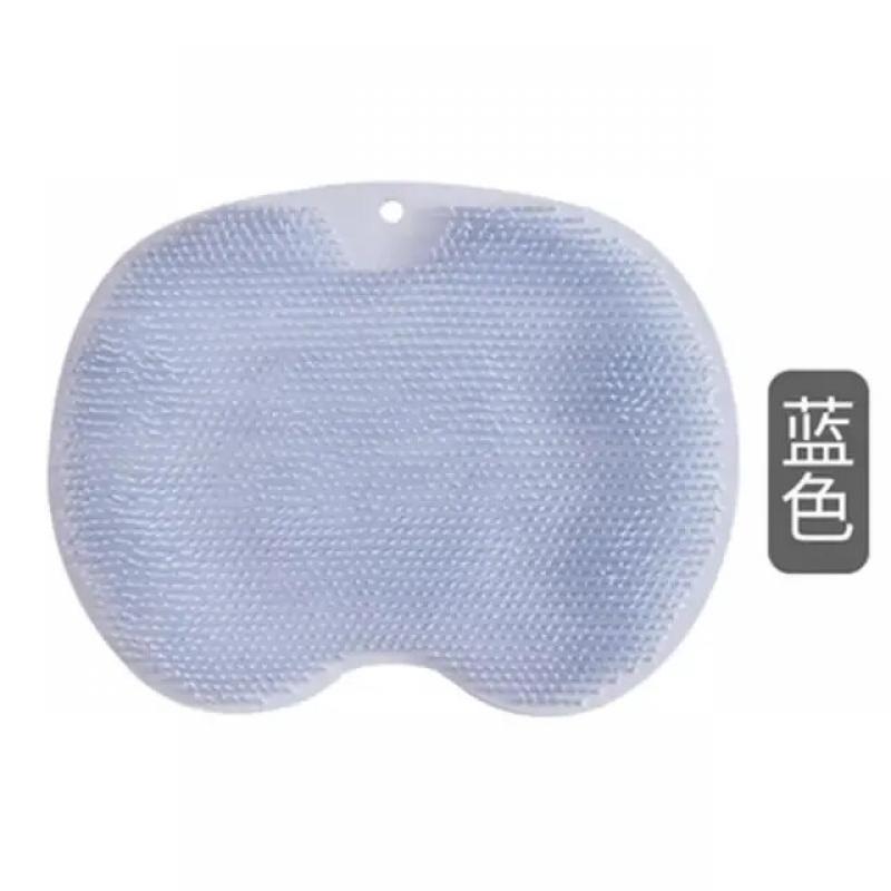 Anti-Slip Bathroom Foot Pad Magic Massage Mat Suction Cup Foot Rubber Back Scrubber Oval Shape Pink Blue Gray Yellow Green