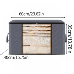 Large Capacity Clothes Storage Bag Foldable Blanket Storage Containers For Organizing Bedroom Closet