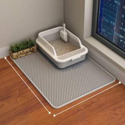 Double Layer EVA Cat Litter Pad Large Waterproof Non-slip Sand Basin Filter Kitten Dog Washable Easy Cleaning Pet Accessories