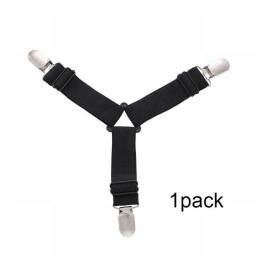 1/4pc Triangle Quilt Fixer Metal Clip Adjustable Elastic Sofa Cushion Quilt Bed Practical Invisible Non-slip Safety Sheet Straps