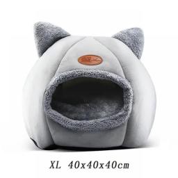 2023 Deep Sleep Comfort In Winter Cat Bed Little Mat Basket For Cat's House Products Pets Tent Cozy Cave Cat Beds Indoor For Dog