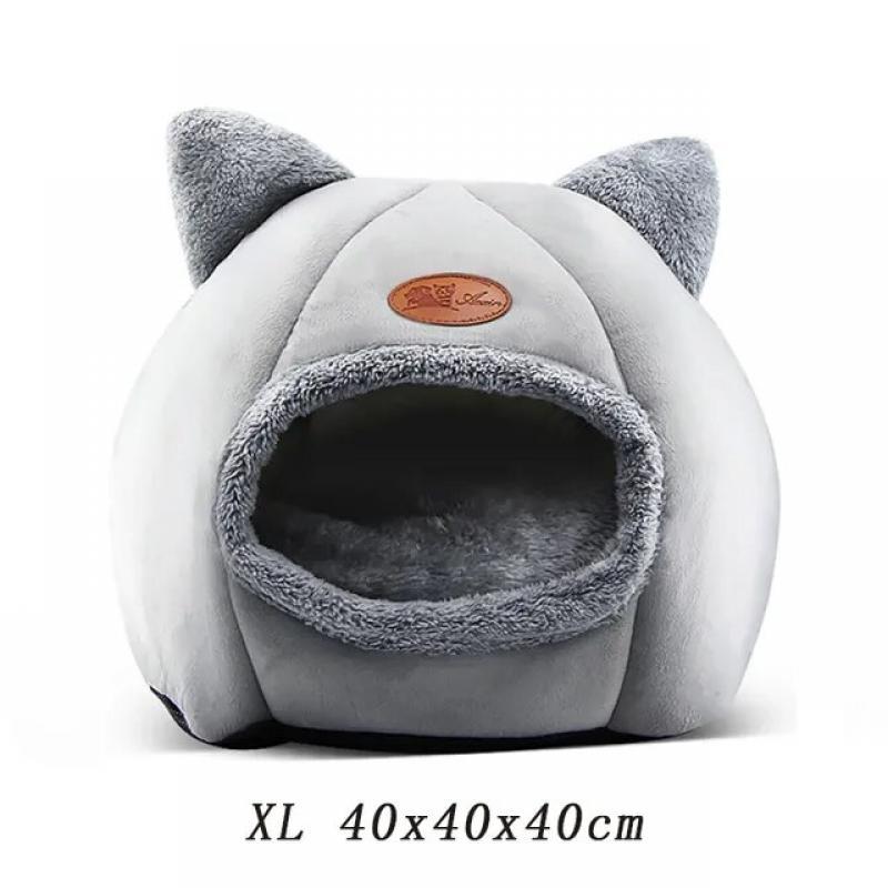 2023 Deep Sleep Comfort In Winter Cat Bed Little Mat Basket For Cat's House Products Pets Tent Cozy Cave Cat Beds Indoor For Dog