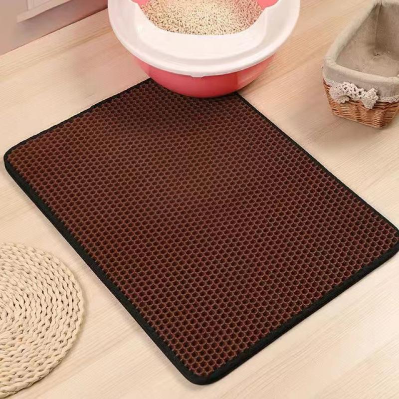 Waterproof EVA  Cat Litter Box Mat Non-slip Sand Cat Pad Washable Bed Mat Clean Pad Matunder