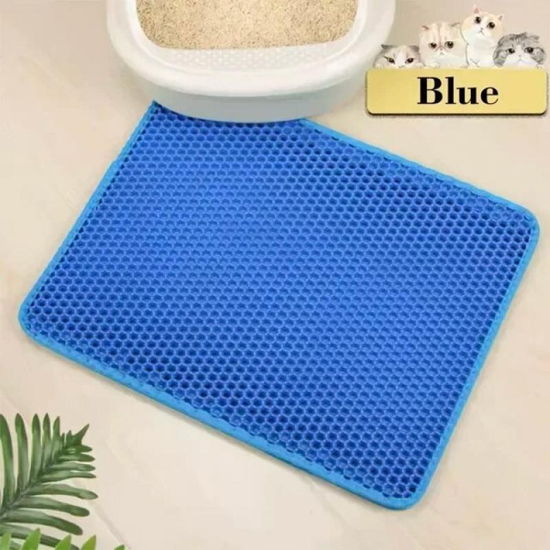 Waterproof Pet Cat Litter Mat Double Layer Pet Litter Box Mat Non-slip Sand Cat Pad Washable Bed Mat Clean Pad Products