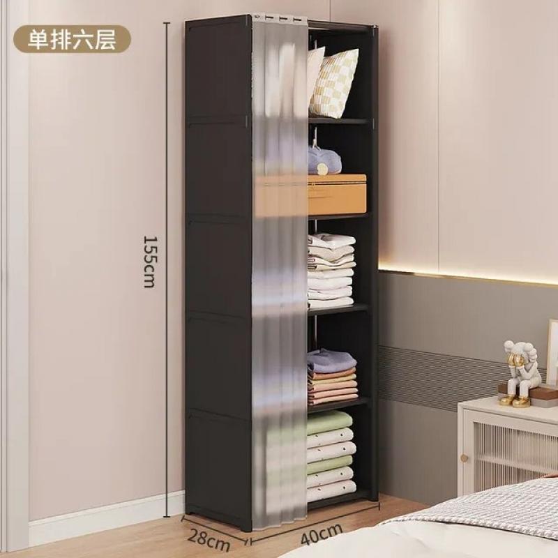 Dustproof Wardrobe Multipurpose Storage Rack Household Multi-layer Wardrobe Partition Storage High Capacity Storage Rack Cabinet