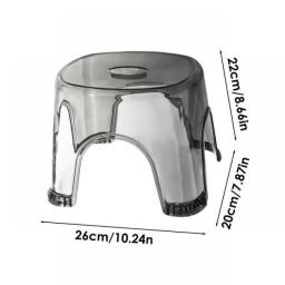 Corner Stool Chair Foot Rest Lightweight Clear Portable Shower Bench Bathroom Stool Shower Stool Toddler Boys Girls Kids