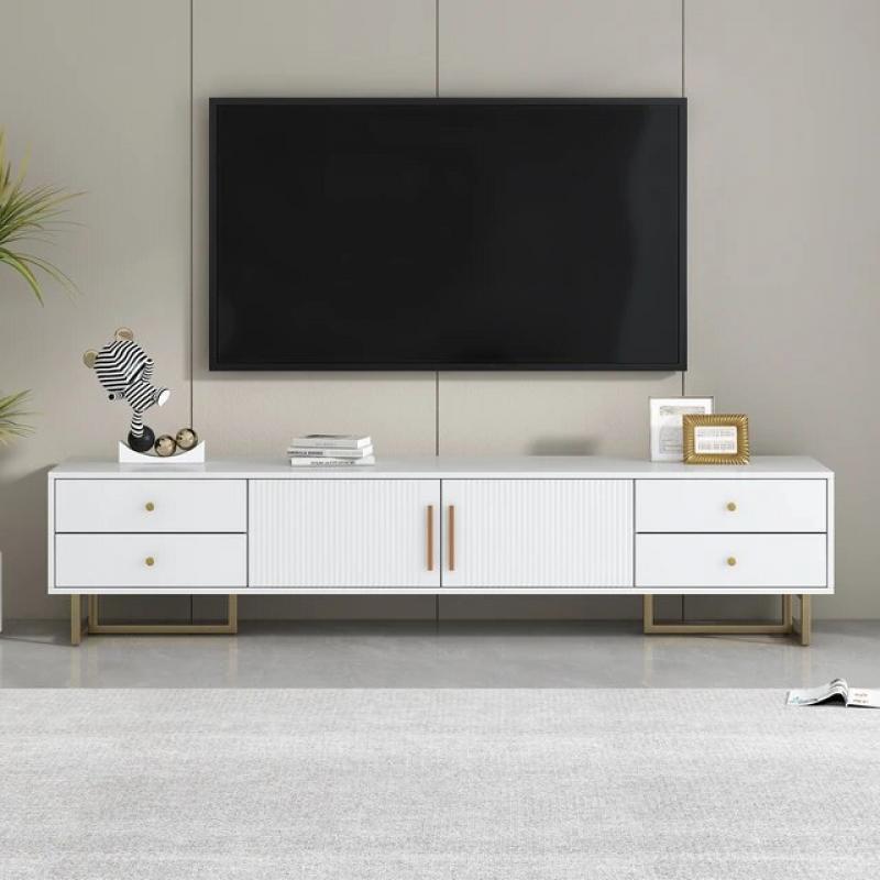 TV Stand for 65+ Inch TV, Entertainment Center TV Media Console Table, Modern TV Stand with Storage