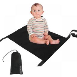 Kids Airplane Footrest Portable Kids Airplane Seat Extender With Storage Bag Foldable Airplane Foot Hammock Comfortable Toddler