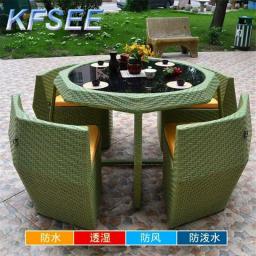 Europe Swimming Pool Side Kfsee Outdoor Rattan Furniture