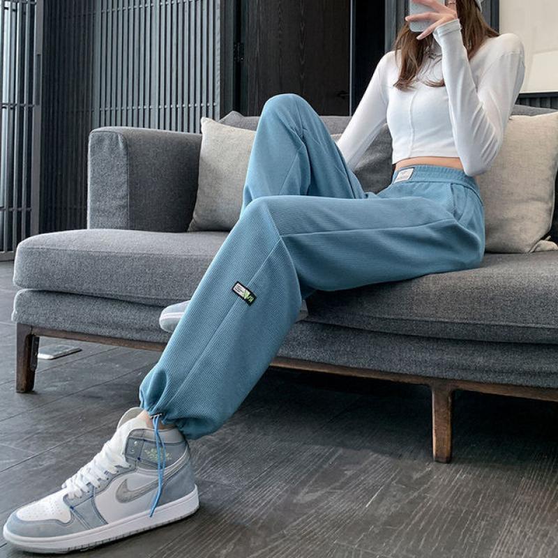 Women's Pants High Quality Sports Pants Women's Pants Loose Sports Pants Grey Jogging Pants High Waist Casual Women's Pants