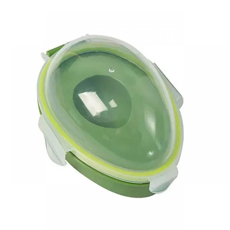 Avocado Storage Box Kitchen Food Space Saving Container Vegetable Organizer Reusable Plastic Fruit Vegetable Green Containers