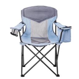 Ozark Trail Oversized Mesh Camp Chair With Cooler, Blue/Aqua And Grey, Adult