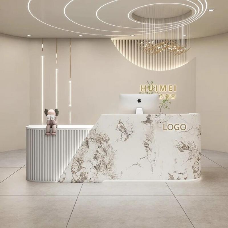 Casher Table Reception Desks Register Machine Store Modern Reception Desks Counter Cashier Bancone Reception Furniture Counter