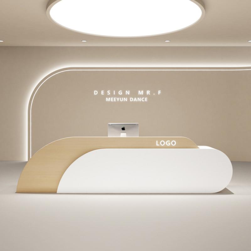 Study European Reception Desks Computer Workbench Hospital Front Desk Podium Service Scrivania Reseption Beauty Salon Furniture