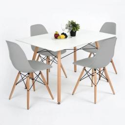 2023 Lacoo Pre-Assembled Mid Century Modern Dining Chairs, Set Of 4, Multiple Colors