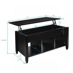 Coffee Table Lift Top Coffee Table Hidden Storag Compartment  Lower 3 Cube Open Shelves Lift Tabletop Coffee Table For Live Room