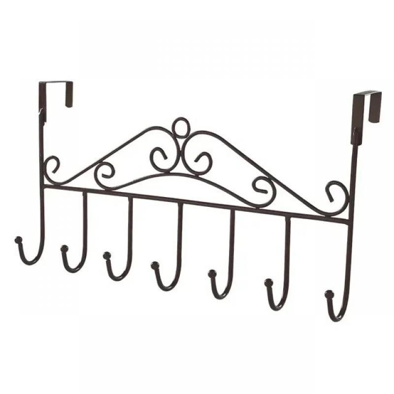 A Creative Rack For Hanging Clothes and Hats Without Punching Holes Hooks On The Back Of The Door And Nails On The Door