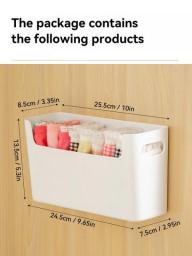 WORTHBUY Underwear Bra Socks Plastic Storage Organizer Wall Mounted Cabinet Storage Organizer Drawers Storage Box For Bedroom