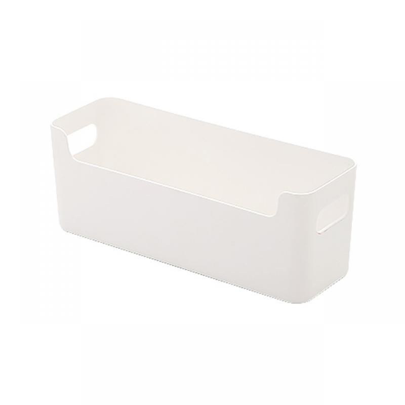 Non Perforated Storage Box Above The Toilet Shelf In The Bathroom
