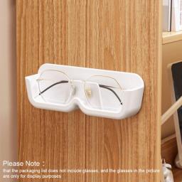 Self Adhesive Glasses Holder Wall Mount Fashion Sunglasses Show Rack For Bedroom Study Cloakroom Wardrobe Glasses Organizer Box