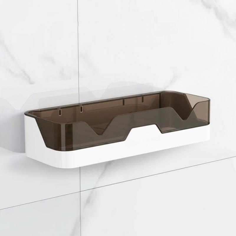 Bathroom Shelf Wall Mounted Shower Organizer Storage Shelves Detachable Drain Rack Kitchen Spice Container Home Storage Holder