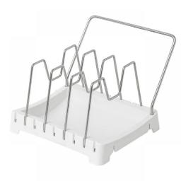 Kitchen Cabinet Organizers For Pots And Pans Expandable Stainless Steel Storage Rack Cutting Board Drying Cookware Shelf