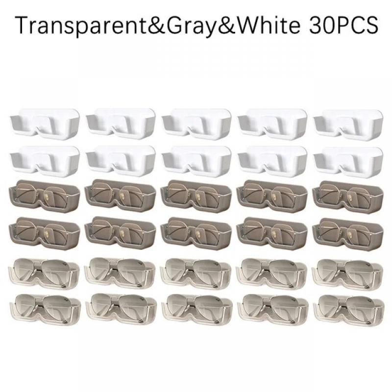 High End Glass Display Cabinet Glasses Storage Box Wall Mounted Perforated Free Sunglasses Storage Rack Sunglass Home Tidying