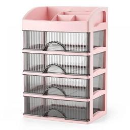 Drawer Makeup Organizer Large Capacity Plastic Makeup Storage Box Lipstick Holder Large Capacity Office Supplies Storage Box