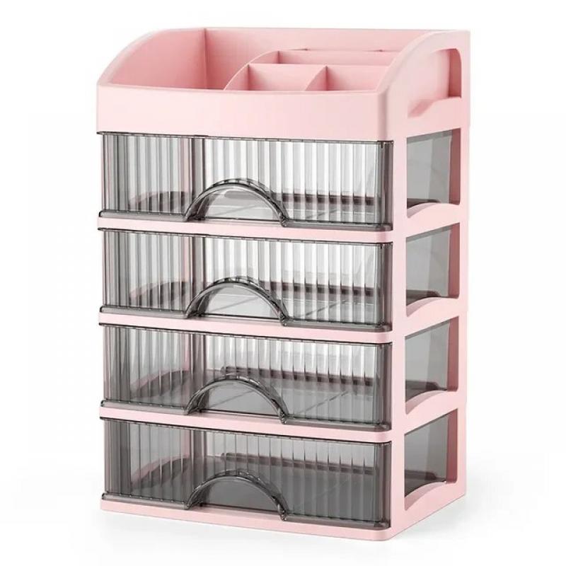 Drawer Makeup Organizer Large Capacity Plastic Makeup Storage Box Lipstick Holder Large Capacity Office Supplies Storage Box