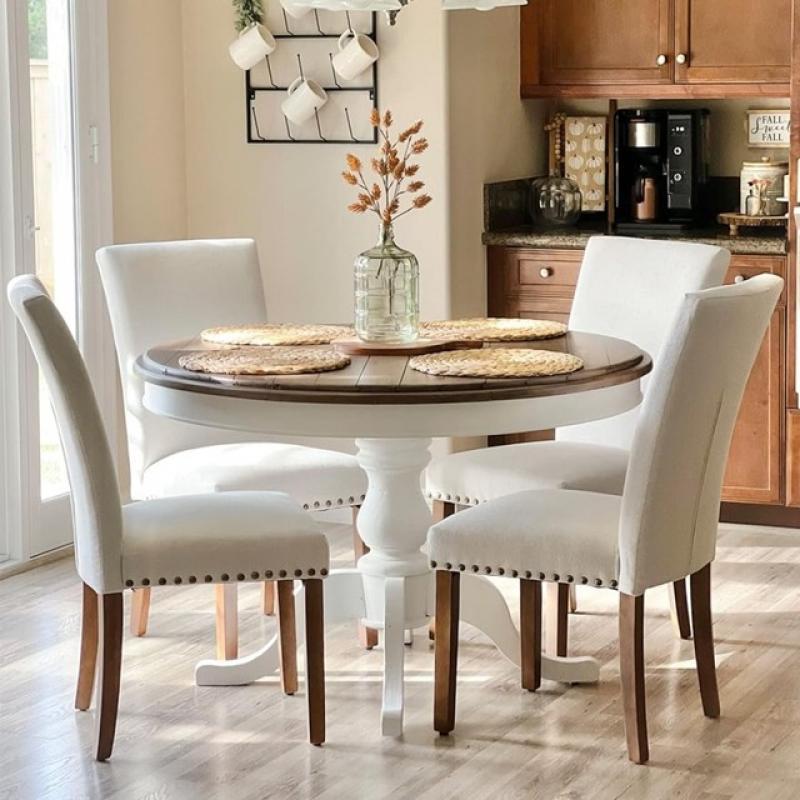 4 Chairs Dining Table Chair Upholstered Parsons Dining Chairs Set of 4 Home Bar Chair Furnitures Stool Living Room Armchairs