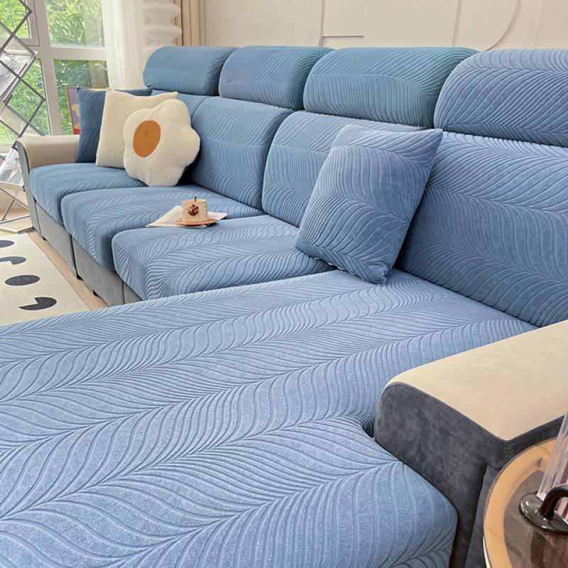 Waterproof jacquard sofa cover, high elasticity, anti dirt sofa cushion cover, anti cat scratch sofa cover