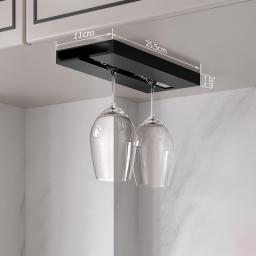 2023 New Red Wine Glass Hanger Hanging Household Goblet Holder Kitchen Punch-free Red Wine Glass Holder Wall Hanging
