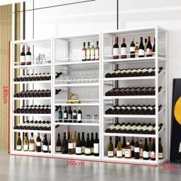 Storage Sets Bar Wine Cabinets Display Corner Bottle Cellar Retail Bar Cabinet Whisky Unique Stojak Na Wino Kitchen Furniture