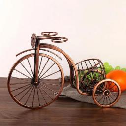 Creative Personality Retro Bicycle Shape Wine Rack Bar Dining Table Wine Glass Holder Dual-use Wine Organizer Rack