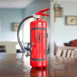 Fire Extinguisher Shape Wine Box Mini Bar Wine Cabinet Crafts Ornaments Decoration Champagne Liquor Storage Box Fireman's Gift