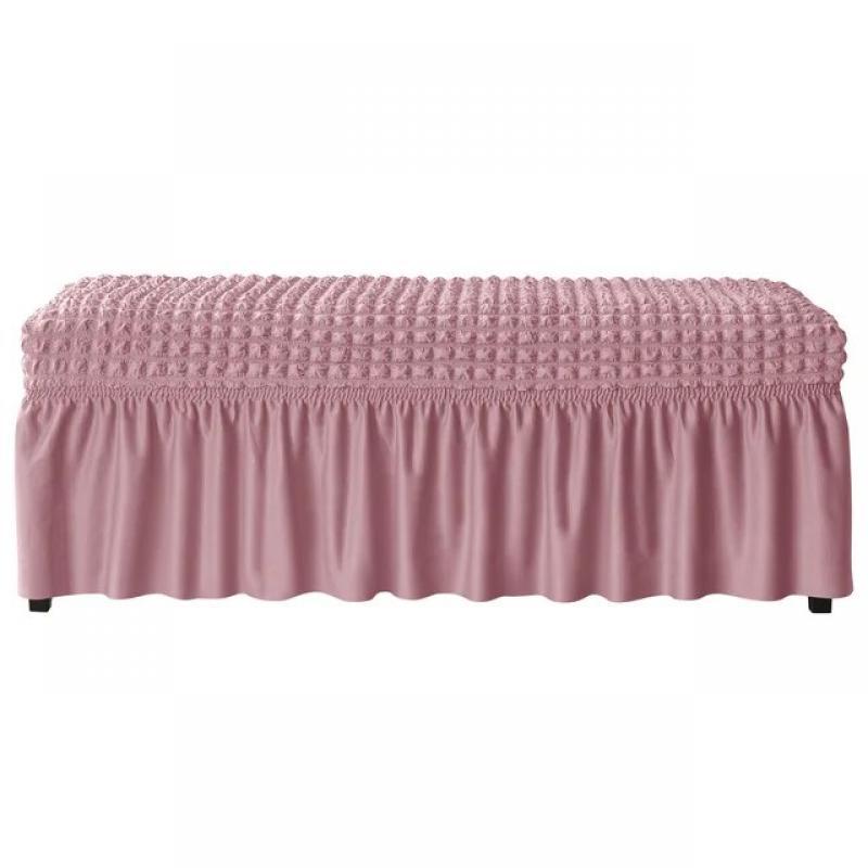 Luxury Jacquard Seersucker Piano Chair Cover Dining Long Bench Slipcovers Protector Stretch Removable Washable For Living Room