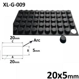 Rubber Feet Self-adhesive Furniture Pads Protectors Shock Absorber Feet Pad Vibration Absorption Rubber Anti-shock Round/Square