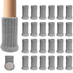 24PCS Chair Leg Socks High Elastic Chair Leg Floor Protectors With Anti-Slip PadsThick Chair Leg Caps Furniture Pads Covers Set