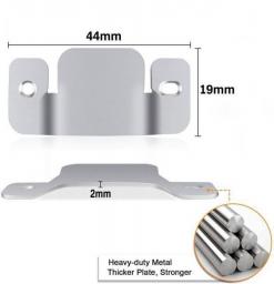 2Pcs Stainless Steel Furniture Interlock Bracket Sectional Connector With Screws Flush Mount Bracket For Sofa Photo Frame Mirror