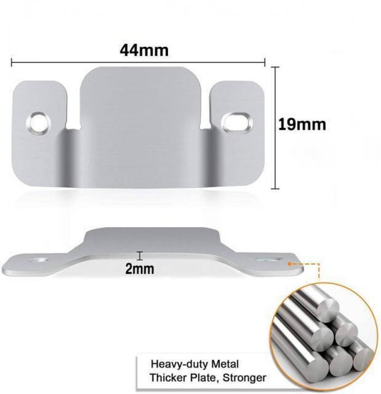 2Pcs Stainless Steel Furniture Interlock Bracket Sectional Connector With Screws Flush Mount Bracket for Sofa Photo Frame Mirror